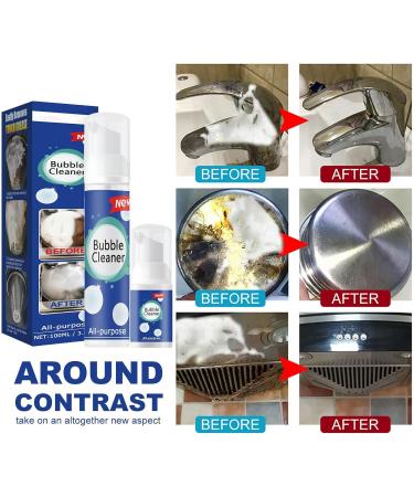 Bubble Cleaner Foam Spray 2023 New All-Purpose Rinse-Free Cleaning Spray North Moon Bubble Cleaner Foam for Kitchen (2pcs 100ml) 2pcs 100ml - Buy Online on GoSupps.com