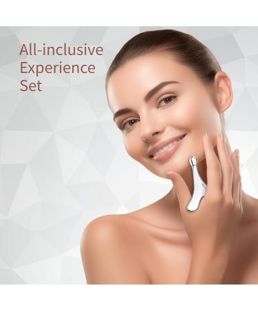 4-in-1 Face Roller & Gua Sha Tools - Eye Roller for Puffy Eyes Massage Tool for Neck & Body - Beauty Skin Care Gift for Women - Buy Online on GoSupps.com