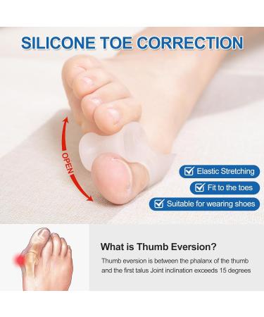 2 Pairs Gel Toe Separators - Bunion Pain Relief & Corrector for Men & Women | Comfortable Toe Spacers for Better Alignment - Buy Online on GoSupps.com