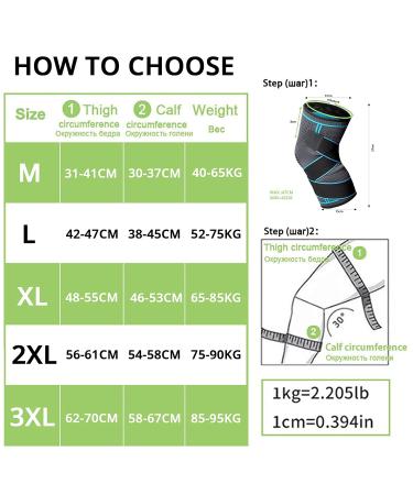 Milaiun Kniebandage - 2 Pack Sports Knee Supports for Men & Women | Non-Slip Unisex Knee Orthosis for Outdoor Sports & Strength Training (Green 2XL) - Buy Online on GoSupps.com