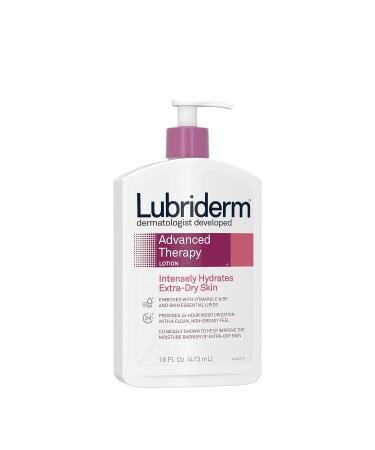 Lubriderm Advanced Therapy Lotion 16oz - Pack of 6 | Hydrating Moisturizer for Dry Skin | International Shipping Available - Buy Online on GoSupps.com