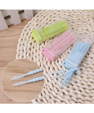 Kemelo 50pcs Double Head Dental Brush Tooth Stick Floss Pick Toothpicks International Shipping Available - Buy Online on GoSupps.com