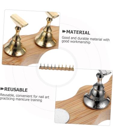 ULTECHNOVO 1 Set Fake Nails Fake Nail Holder Nail Practice Stand Fake Nail Stand Nail Painting Stand Nail Art Stand Nail Supplies Nail Stand for Press on Nail Accessories Wave Piece Magnet - Buy Online on GoSupps.com