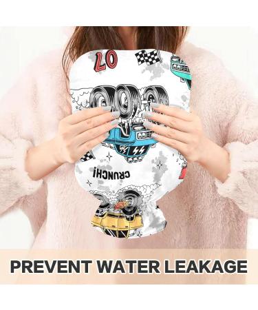 Colorful Monster Truck Hot Water Bottle with Cover - 2L Pain Relief for Sore Muscles & Arthritis - Buy Online on GoSupps.com