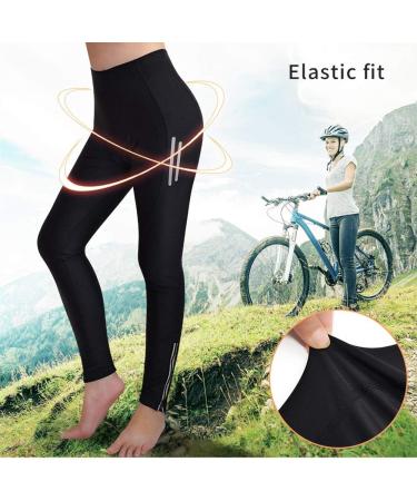 WOSAWE Women's Long Cycling Pants - Breathable Elastic MTB Leggings with 3D Seat Pad | Best Cycling Tights for Comfort & Performance - Buy Online on GoSupps.com