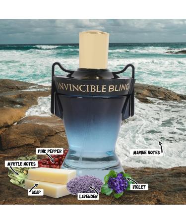 Invincible Bling Spray Cologne - Eau De Toilette for Men - 3.4 fl.oz - Buy Online on GoSupps.com