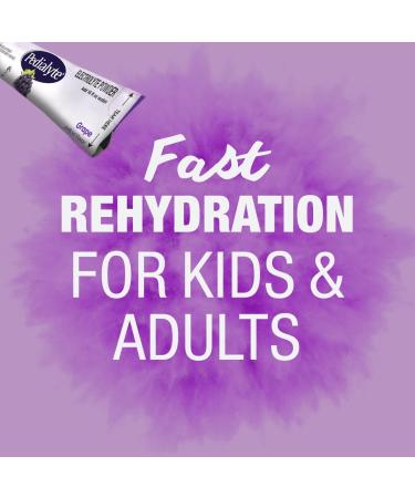 Pedialyte Grape Electrolyte Powder Packets - 6 Single-Serving Packets for Hydration - Buy Online on GoSupps.com
