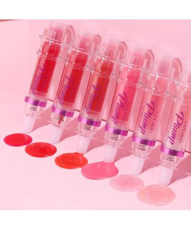 Luckxing Lip Gloss plumping moisturizing gloss oil NoSticky Gloss Plumping Lip Oil Lip Plumping Gloss Oil for hydration care girls women lips 6 - Buy Online on GoSupps.com