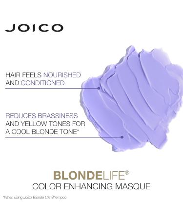 Joico Blonde Life Color Enhancing Masque | Color Depositing Treatment for Blonde Hair | Maintain Unique Tones with Monoi & Tamanu Oil - Buy Online on GoSupps.com