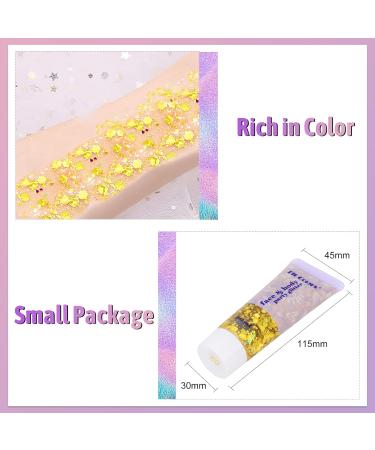  Bestauty Bestauty Glitter Body Gel 30ml glitter for face hair lips nails DIY long-lasting for festivals parties makeup (gold 30ml) - Buy Online on GoSupps.com