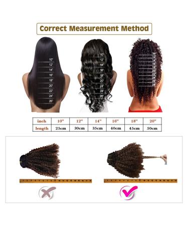 Caliee Virgin Hair Afro Kinky Curly Clip ins Human Hair Extension 14 Inch Ombre 1B/27 AC - Buy Online on GoSupps.com