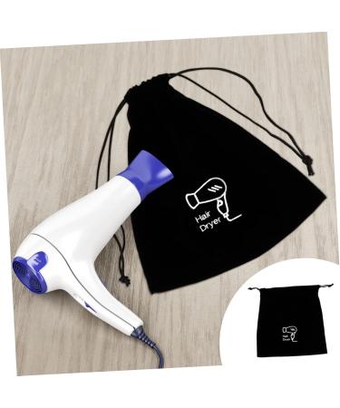 PLAFOPE 3 Pcs Hair Dryer Storage Bag Makeup Bag for Purse Hairdryer Bag Purse Organizer Bags Black Flannel - Buy Online on GoSupps.com