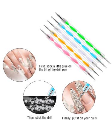 23 Piece Nail Design Kit with Gel Brushes, Dotting Pens, and Drawing Tools - Buy Online on GoSupps.com