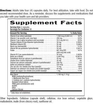 Country Life Maxi-Hair Plus 5000 mcg Biotin 360 Capsules Certified Gluten Free Certified Vegetarian - Buy Online on GoSupps.com