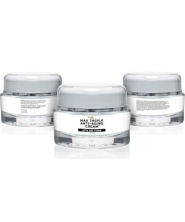 Max Triple Anti-Aging Cream with Vitamin C | Lift & Firm Anti-Wrinkle Face Cream | Even Skin Tone & Hydration | Remove Dark Spots | Day & Night Use - Buy Online on GoSupps.com