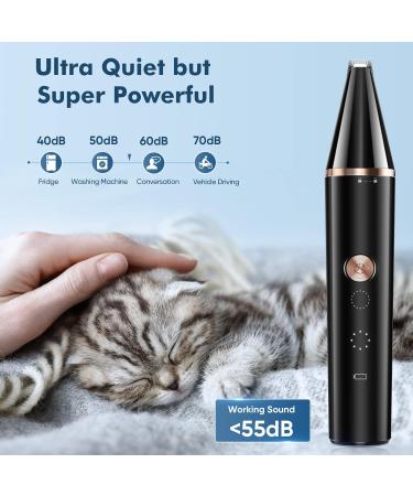 oneisall Cat Clippers with Double Blades | Silent Paw Trimmer for Cats & Dogs | Shaver for Paws, Face, Ears, Eyes | Black - Buy Online on GoSupps.com