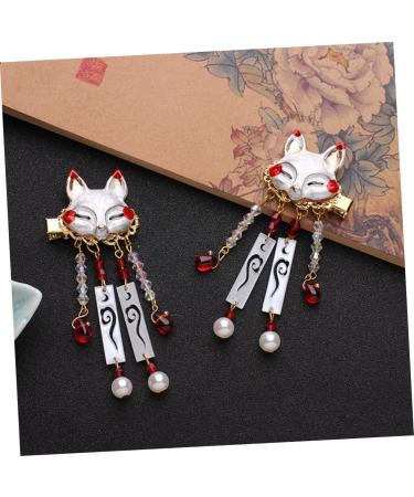 WATIIFUFU 1 Pair Fox Tassel Clip Chinese Tassel Hair Clips Tassel Animal Hair Clip Dangle Tassel Hair Clip Tassel Barrette Chinese Tassel Hairpin Tassel Hairpin Tassel Drop Barrette - Buy Online on GoSupps.com