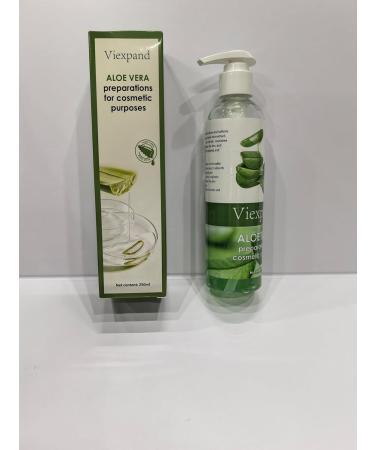 Viexpand Organic Aloe Vera Gel for Face & Body 96% Pure Aloe Gel Made within 12 Hours of Harvest Ideal for Skin Scalp & Hair Hydration Calming Moisturizer for Soothing After Sun Care Relief 7oz - Buy Online on GoSupps.com