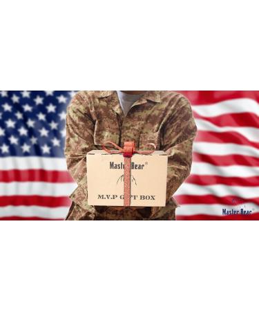 MASTER BEAR Ammo Can Gift Set for Men | Unique Birthday & Father's Day Gifts | Glass Mug Wristband Sandalwood Amber Bath & Body Essentials - Buy Online on GoSupps.com