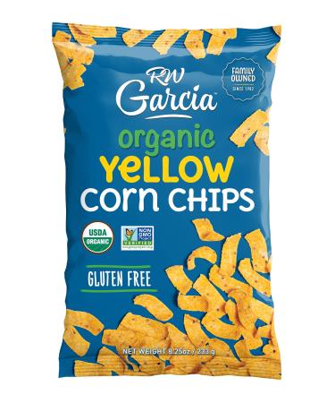 RW Garcia Organic Yellow Corn Chips, Gluten Free, 8.25oz bags, 4 pack