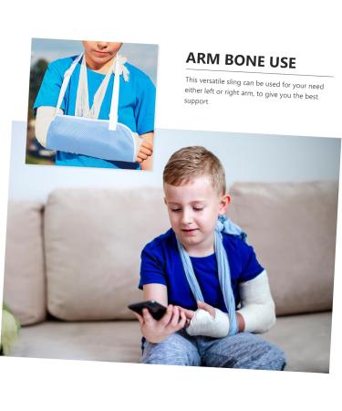 KICHOUSE Children's Arm Sling Wrist Sling Shoulder Immobilizer Shoulder Sling Immobilizer Arm Brace Net 60X30CM Sky-blue - Buy Online on GoSupps.com