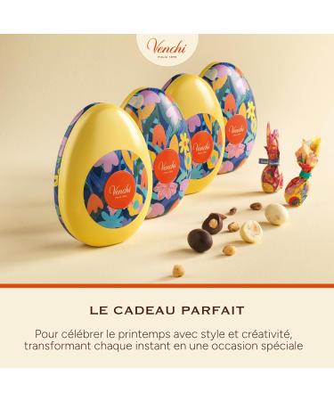 Venchi - Bo te en M tal en Forme d' uf 7 Petits ufs Assortis 77 Gr avec "Noisettes du Pi mont" Sans Gluten Collection Printemps Venchi Teresa Rego Id e Cadeau - Buy Online on GoSupps.com