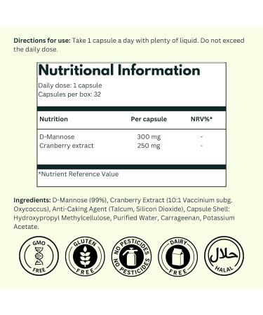 Nutra King Cranberry Tablets - 32 Day Supply for UTIs - Women's Daily Urinary Tract Supplement with Cranberry & D-Mannose - Buy Online on GoSupps.com