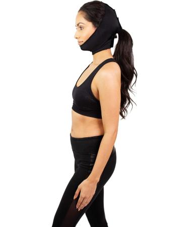 Chin Strap Compression Garment for Post Facial Surgery | Neck Lift Wrap - XL Black - Buy Online on GoSupps.com