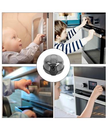 Mum & Cub 5 Pack Stove Knob Covers  Universal Kitchen Stove Knob Cover Comes with 1 Oven Lock  Gas Stove Knob Protection Locks for Child Baby Kids Safety  Black - Buy Online on GoSupps.com