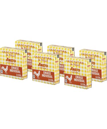 Aneto 100% Natural - Chicken Broth - Box of 6 Units of 2X330ML - Buy Online on GoSupps.com