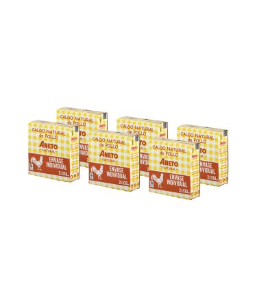 Aneto 100% Natural - Chicken Broth - Box of 6 Units of 2X330ML
