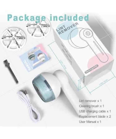 Lint Remover & Fabric Shaver - Electric Bobble Remover for Clothes USB Charging Sweater Shaver with 2 Replacement Heads - Shop Internationally - Buy Online on GoSupps.com