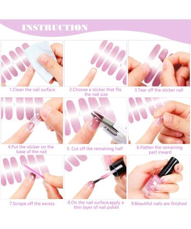 12 Sheets Glitter Solid Color Nail Wraps Nail Polish Stickers Adhesive Nail Polish Wraps Nail Stickers Full Nail Wraps Stick On Nail Strips with 2 Pieces Nail Files for Women Gel Polish Nail - Buy Online on GoSupps.com