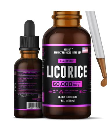 Licorice Root Extract  Stomach Relief - Powerful Licorice Supplement - Lung Support Supplement - Licorice Extract for Skin Health and Immune Support - Made in USA - 2oz