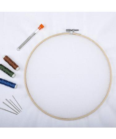 62x34.6 Inch Nature Linen Needlework Fabric with Embroidery Hoop & Needles - Garments & Crafts - Buy Online on GoSupps.com
