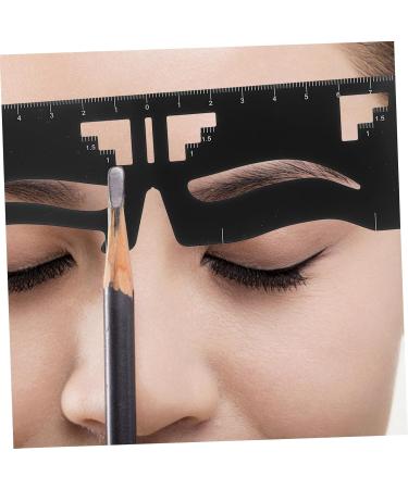 MAGICLULU 2pcs Eyebrow Ruler Female Eyebrow Makeup Stencil Makeup Tools Eyebrow Card Balance Stainless Steel - Buy Online on GoSupps.com