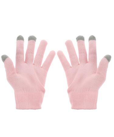 Beavorty 1 Pair Pink Gloves moisturizing Gel Gloves moisturizing Gloves for Women Lotion moisturizing Gloves Hand Caring Gloves for Women Gel Gloves for Dry Hand Casual Socks Spa Cotton 21x14cm 1.0