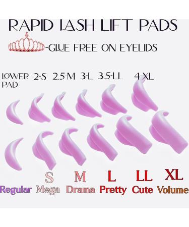 Katya Vinog DIY Lash Lift Pad Shields | Mega L Curl Silicone Perm Rods | No Glue Eyelash Lifting & Lamination - Buy Online on GoSupps.com