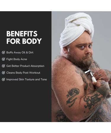 Joli Noir Men's Face Scrub - Exfoliating Charcoal Polish for Acne Detox & Smooth Skin - Face + Body Scrub - Buy Online on GoSupps.com