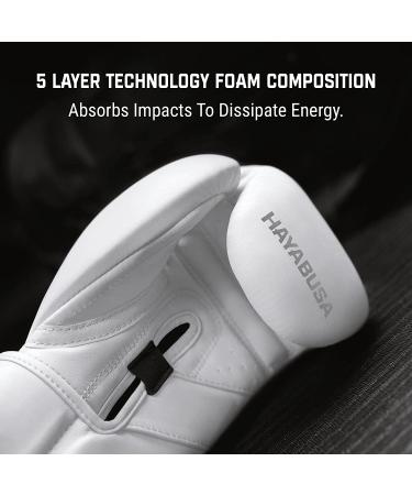 Hayabusa T3 Kanpeki Leather Boxing Gloves 16oz - Men and Women Training Sparring Heavy Bag Mitt Work - White - Buy Online on GoSupps.com