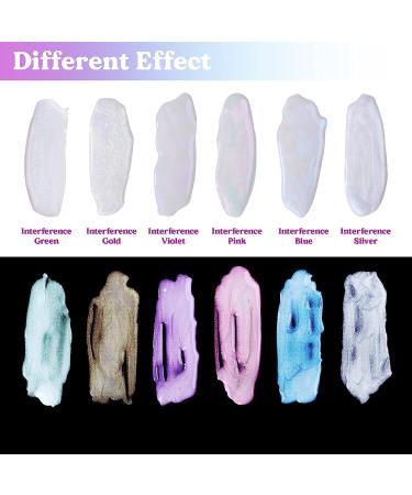 LET'S RESIN Interference Mica Powder Set - 6 Colors for Epoxy Resin, Paint, Slime, Art - Buy Online on GoSupps.com