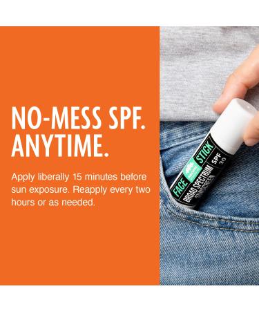 Pacific Shaving Company SPF 30 Broad Spectrum Face Sunscreen Stick - Portable Mineral Sunscreen for Face with Aloe Vera Coconut Oil + Vitamin E - Clear Non-Greasy Travel Size Sunblock Stick (2 Pack) - Buy Online on GoSupps.com