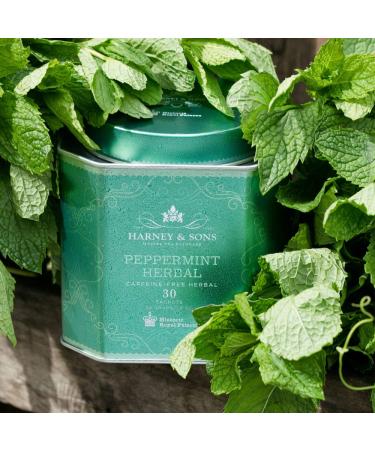 Harney & Sons Peppermint Herbal Tea - Caffeine-Free 30 Sachets (1.9 oz) - Buy Online on GoSupps.com