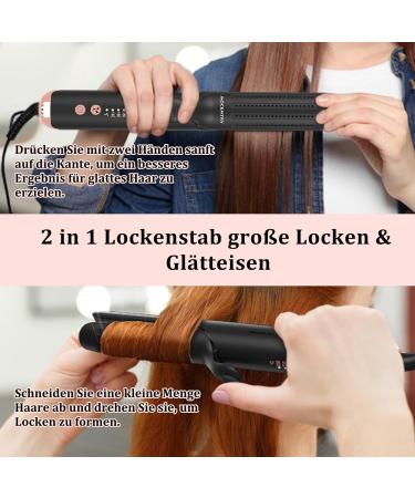 Mocemtry 360 Airflow Styler - Professional Curling Iron for Large Curls | 5 Temperature Settings & Cooling Ventilation | Classic Black - Buy Online on GoSupps.com