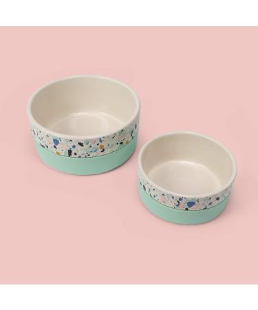 Jonathan Adler Now House Mint Terrazzo Ceramic Dog Bowl - Small/Medium | Pet Supplies & Accessories - Buy Online on GoSupps.com