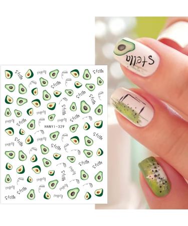 JMEOWIO 12 Sheets Fruit Nail Art Stickers Decals Self-Adhesive Strawberry Watermelon Lemon Nail Supplies Nail Art Design Decoration Accessories - Buy Online on GoSupps.com