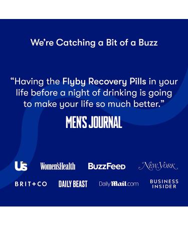 Flyby Recovery Pills | Hydration & Headache Prevention Capsules | Dehydration Relief with Electrolytes & Dihydromyricetin | 90 Count - Buy Online on GoSupps.com
