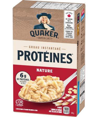 Quaker High Protein Regular Instant Oatmeal 168g (Pack of 12) High Protein Regular Pack of 12 - Buy Online on GoSupps.com