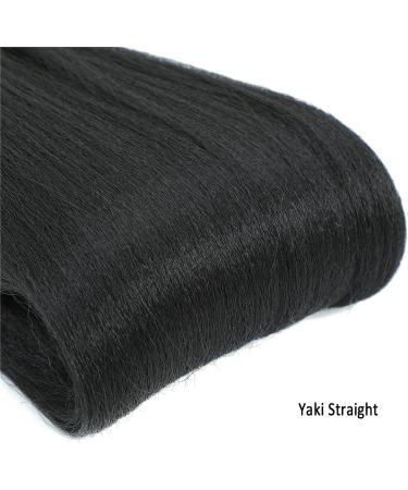 Pre-stretched Braiding Hair 26 inch 6 Packs Professional Synthetic Fiber Crochet EZ Braids Yaki Texture Braiding Hair Extensions 26 Inch (Pack of 6) 1B - Buy Online on GoSupps.com