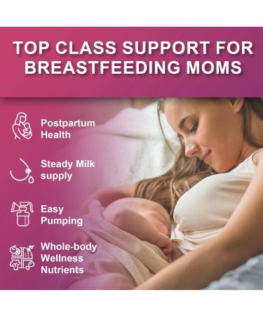 Lactation Supplement Gummies Powered by Moringa, Fennel, Sunflower Lecithin, Milk Thistle, Blessed Thistle, Plus Vitamins D3 & B12 60 Gummies for Breastfeeding Support & Milk Supply Boost - Buy Online on GoSupps.com